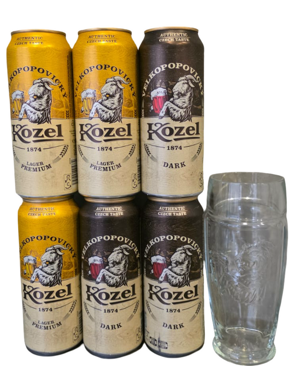 Paquete Kozel con vaso