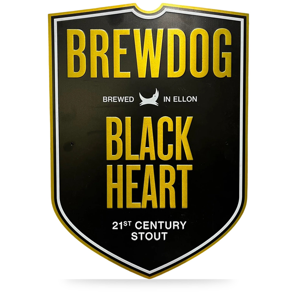 Brewdog Black Heart Placa de Metal Decorativa