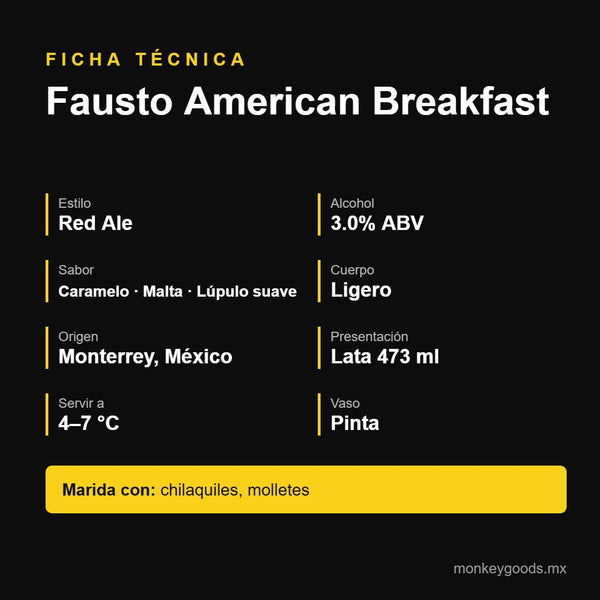 Ficha técnica Fausto American Breakfast