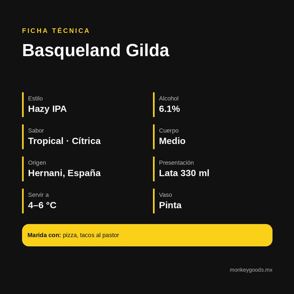 Ficha técnica Basqueland Gilda