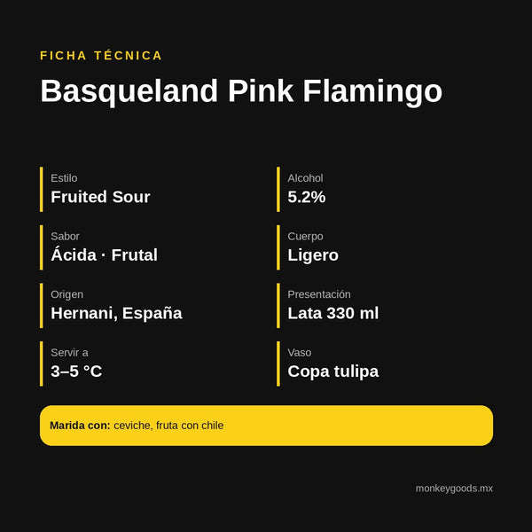 Ficha técnica Basqueland Pink Flamingo