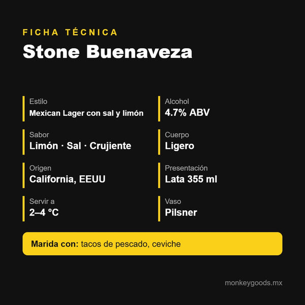 Ficha técnica Stone Buenaveza