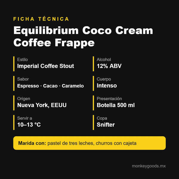 Ficha técnica Equilibrium Coco Cream Coffee Frappe