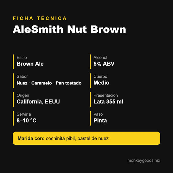 Ficha técnica AleSmith Nut Brown