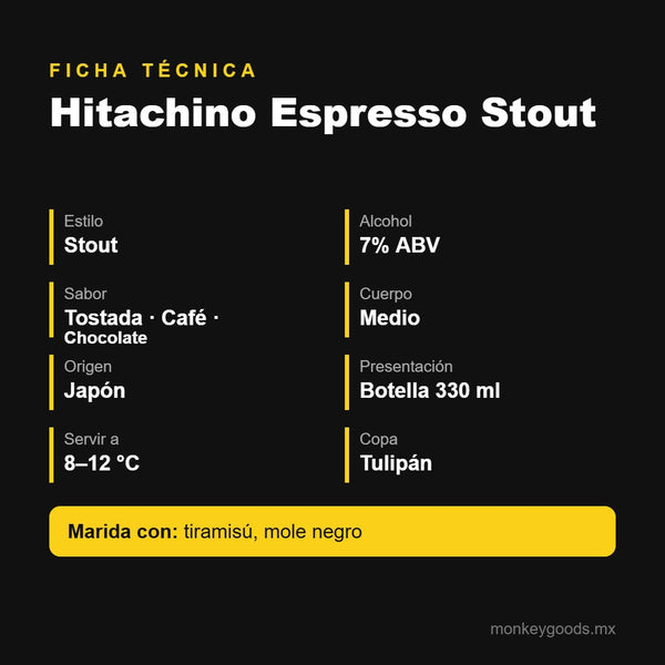 Ficha técnica Hitachino Espresso Stout