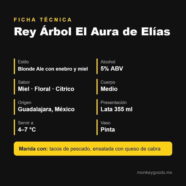 Ficha técnica Rey Árbol El Aura de Elías