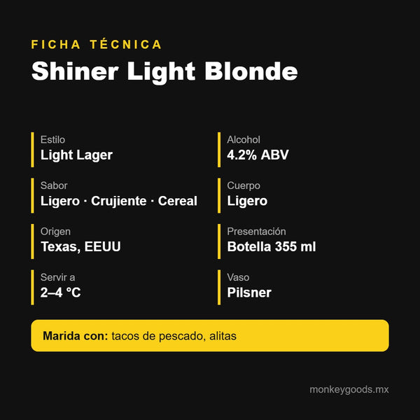 Ficha técnica Shiner Light Blonde