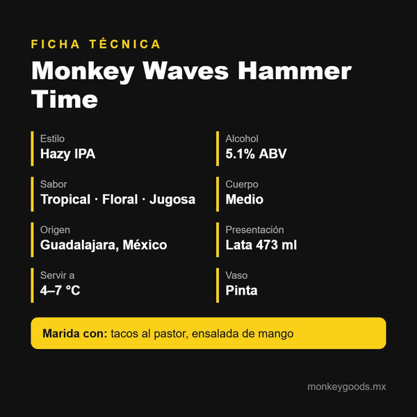 Ficha técnica Monkey Waves Hammer Time