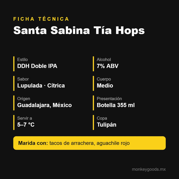 Ficha técnica Santa Sabina Tía Hops