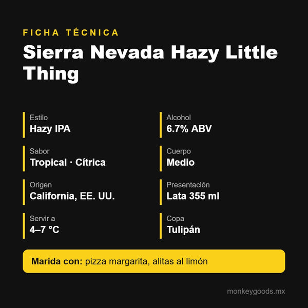 Ficha técnica Sierra Nevada Hazy Little Thing