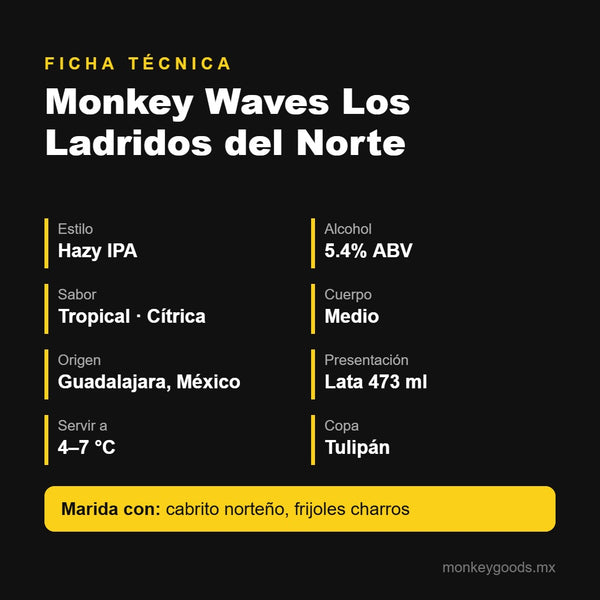 Ficha técnica Monkey Waves Los Ladridos del Norte