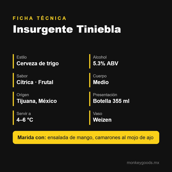 Ficha técnica Insurgente Tiniebla