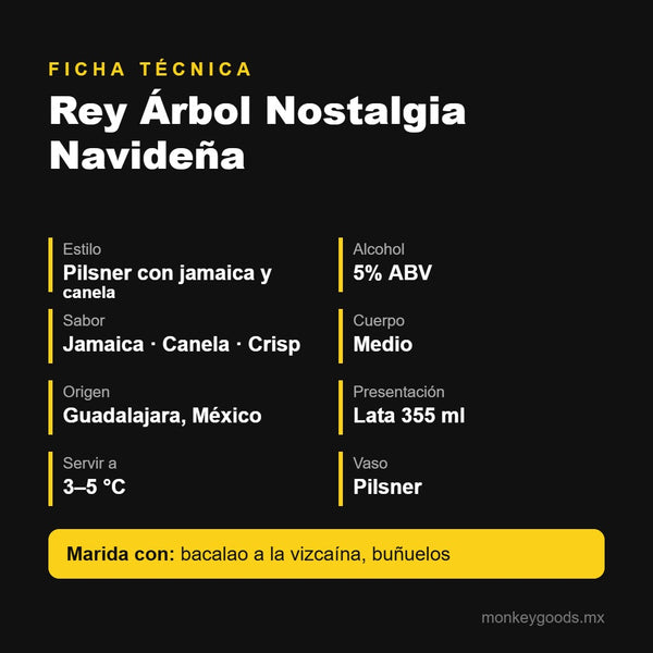 Ficha técnica Rey Árbol Nostalgia Navideña