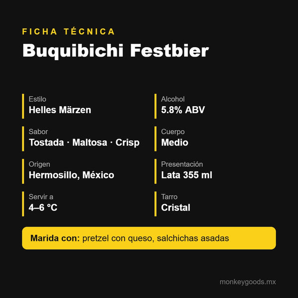 Ficha técnica Buquibichi Festbier