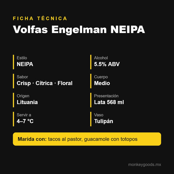 Ficha técnica Volfas Engelman NEIPA