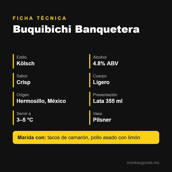 Ficha técnica Buquibichi Banquetera