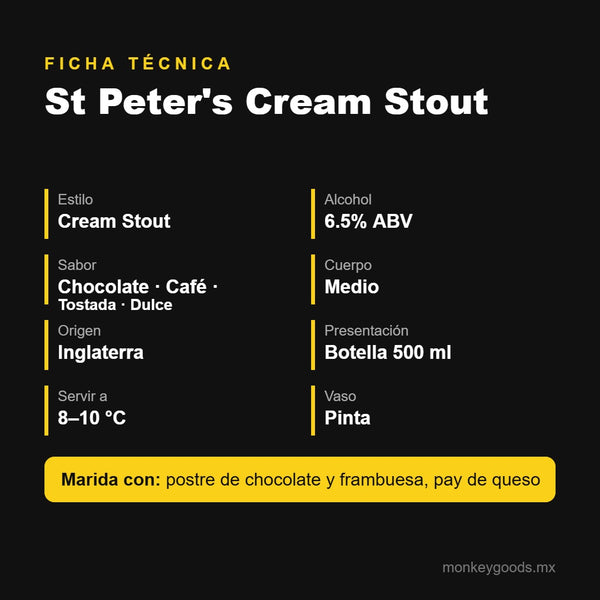 Ficha técnica St Peter's Cream Stout