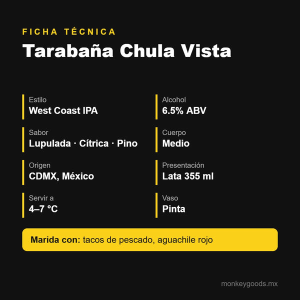 Ficha técnica Tarabaña Chula Vista