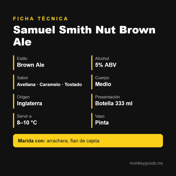 Ficha técnica Samuel Smith Nut Brown Ale