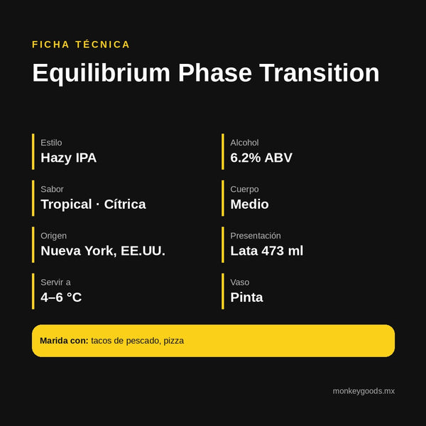 Ficha técnica Equilibrium Phase Transition