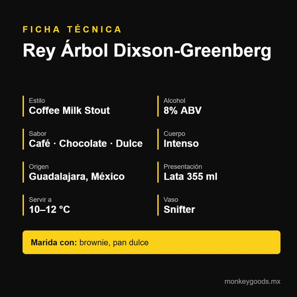 Ficha técnica Rey Árbol Dixson-Greenberg
