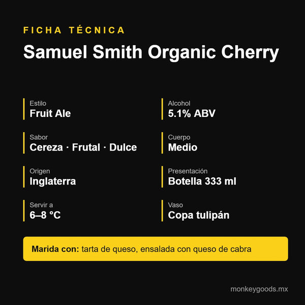 Ficha técnica Samuel Smith Organic Cherry