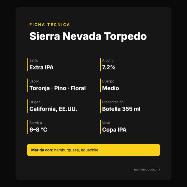 Ficha técnica Sierra Nevada Torpedo