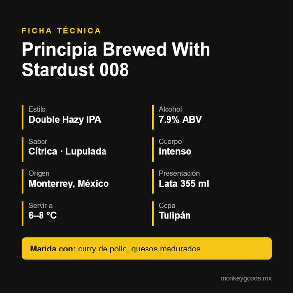 Ficha técnica Principia Stardust 008