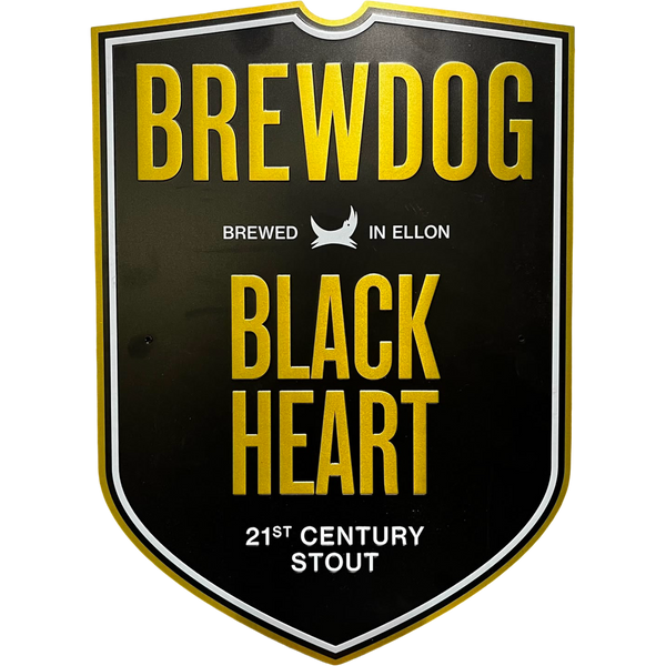 Brewdog Black Heart Placa de Metal Decorativa
