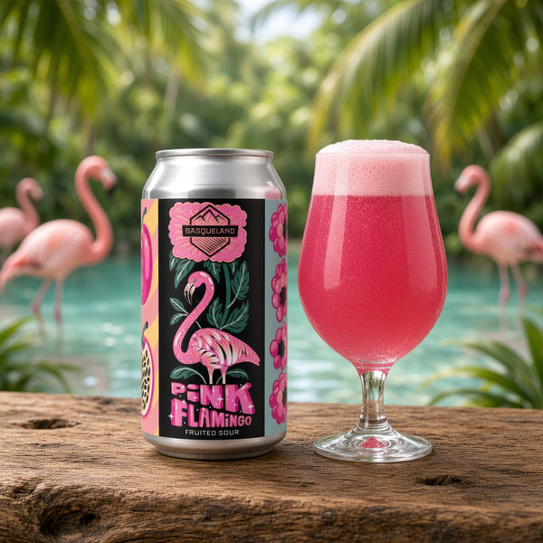 Basqueland Pink Flamingo servida en su copa