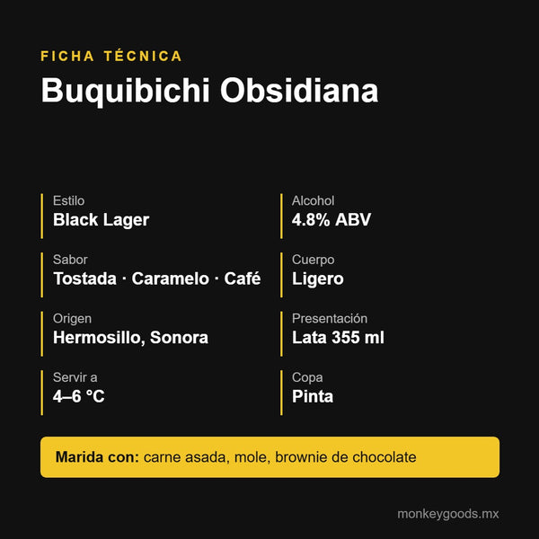 Ficha técnica Buquibichi Obsidiana