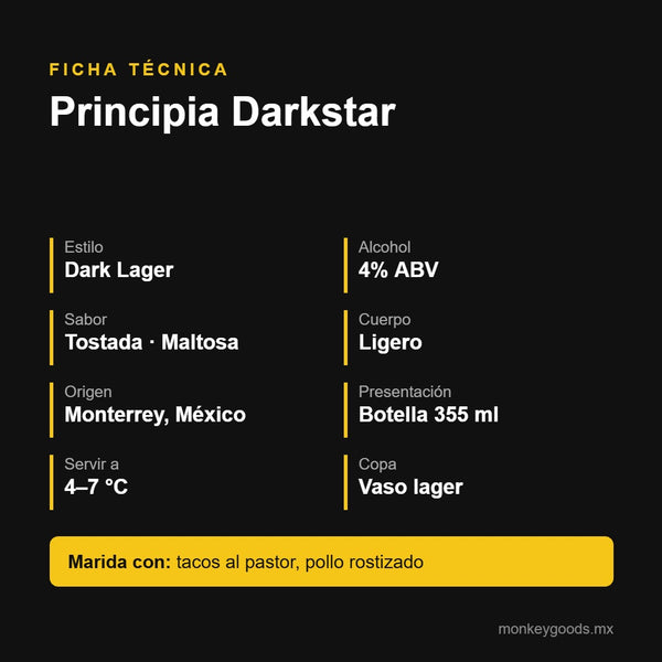 Ficha técnica Principia Darkstar