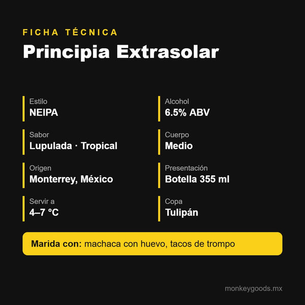 Ficha técnica Principia Extrasolar