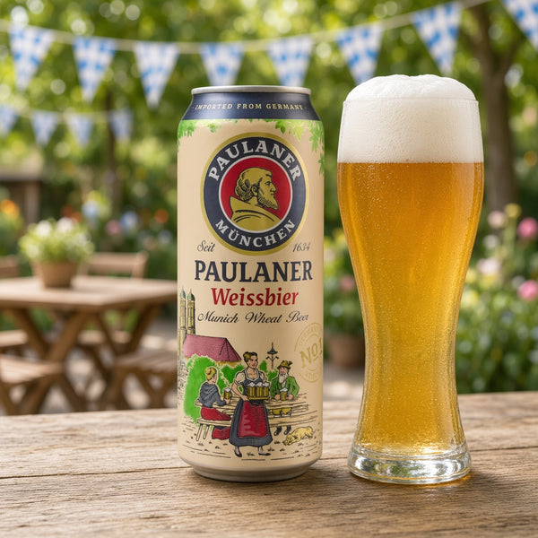 Paulaner Weissbier servida en su copa