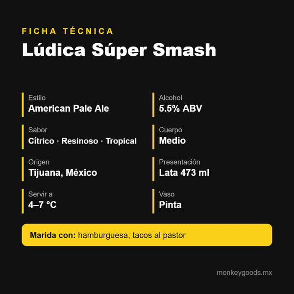 Ficha técnica Lúdica Súper Smash