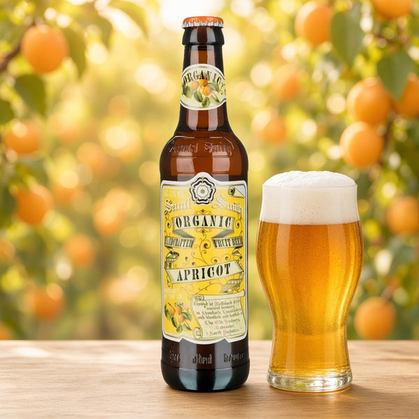 Samuel Smith Organic Apricot servida en su copa