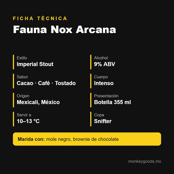 Ficha técnica Fauna Nox Arcana