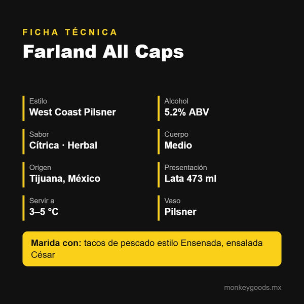 Ficha técnica Farland All Caps