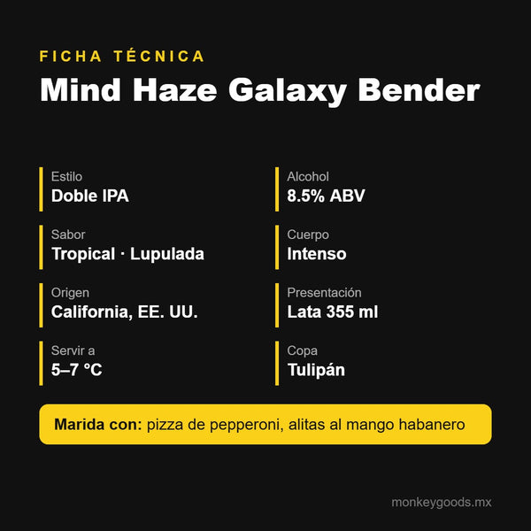 Ficha técnica Firestone Mind Haze Galaxy Bender