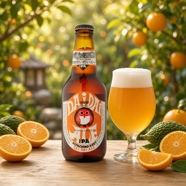 Hitachino Dai Dai IPA servida en su copa