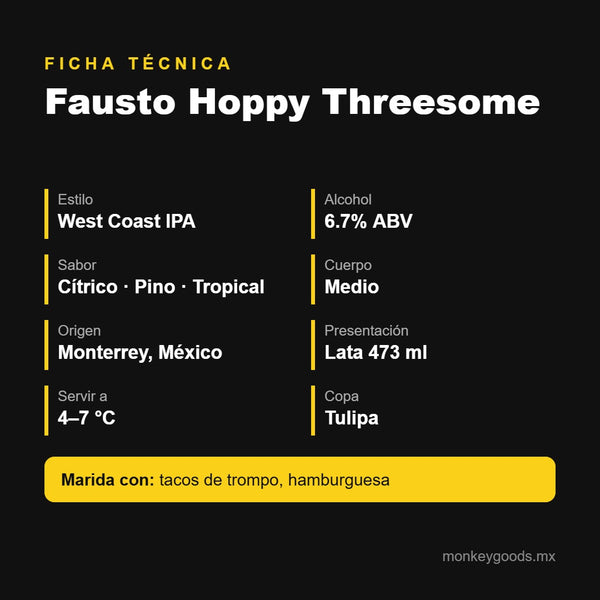 Ficha técnica Fausto Hoppy Threesome