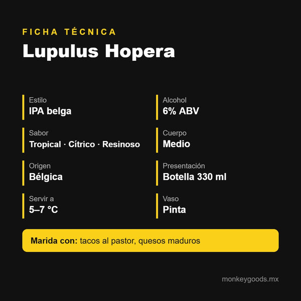 Ficha técnica Lupulus Hopera
