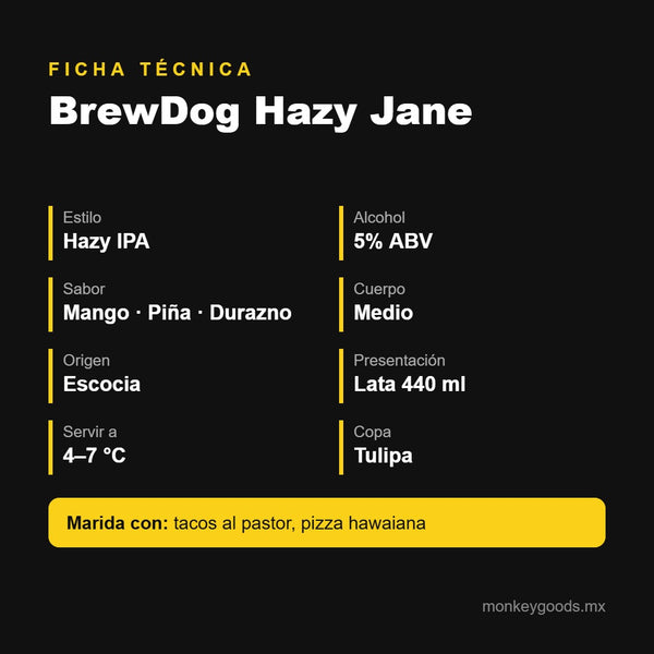 Ficha técnica BrewDog Hazy Jane