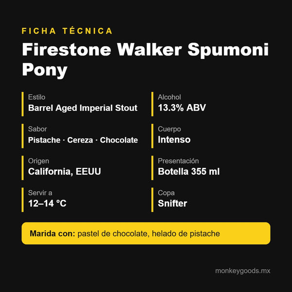 Ficha técnica Firestone Walker Spumoni Pony