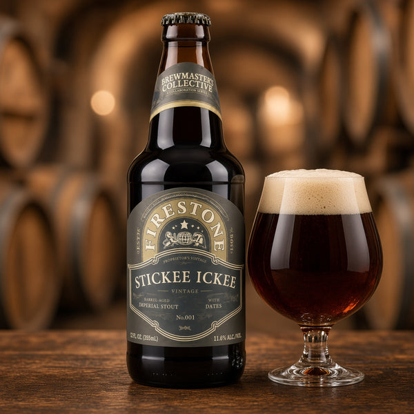 Firestone Walker Stickee Ickee servida en su copa