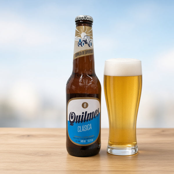 Quilmes Clásica servida en su copa