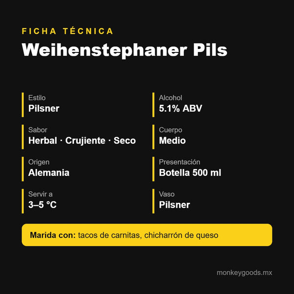 Ficha técnica Weihenstephaner Pils