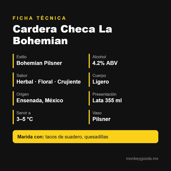 Ficha técnica Cardera Checa La Bohemian