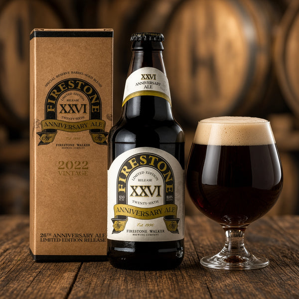 Firestone Walker XXVI Anniversary Ale 2022 servida en su copa