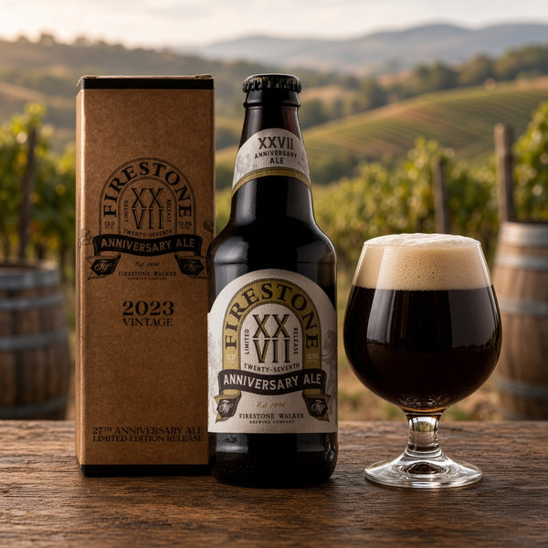 Firestone Walker XXVII Anniversary Ale 2023 servida en su copa